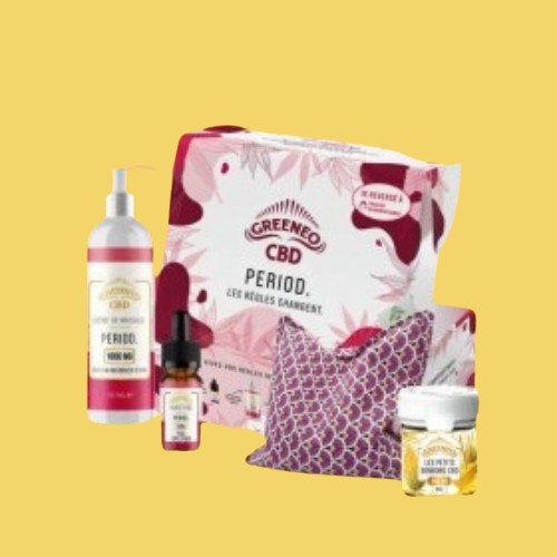 Coffret CBD - Périodes menstruelles - Greeneo - Produit CBD sur Le Marché du CBD
