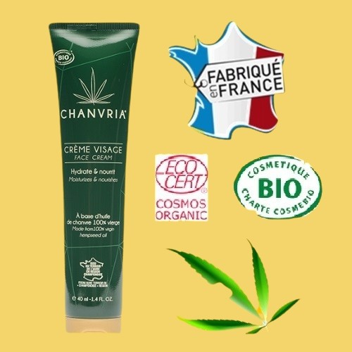 Crème visage bio | Chanvria - Produit CBD sur Le Marché du CBD