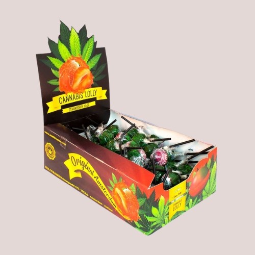 Strawberry Haze - Sucettes chanvre - Lot de 70 - Produit CBD sur Le Marché du CBD