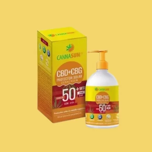 Crème solaire CBD et CBG - Indice 50 - Cannasun - Produit CBD sur Le Marché du CBD