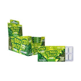 Chewing-gum CBD 17mg menthe poivrée (Carton d'affichage (24 blisters)) - Le Marché du CBD