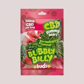 Gommes CBD - Fraise - 300 mg Bubbly Billy - Le Marché du CBD